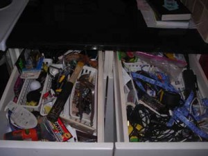 drawer before organizing
